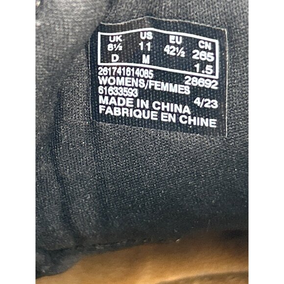 Clarks Womens Collection Black Leather Slip-On Clogs Size 11 With Soft Insole - Picture 6 of 7